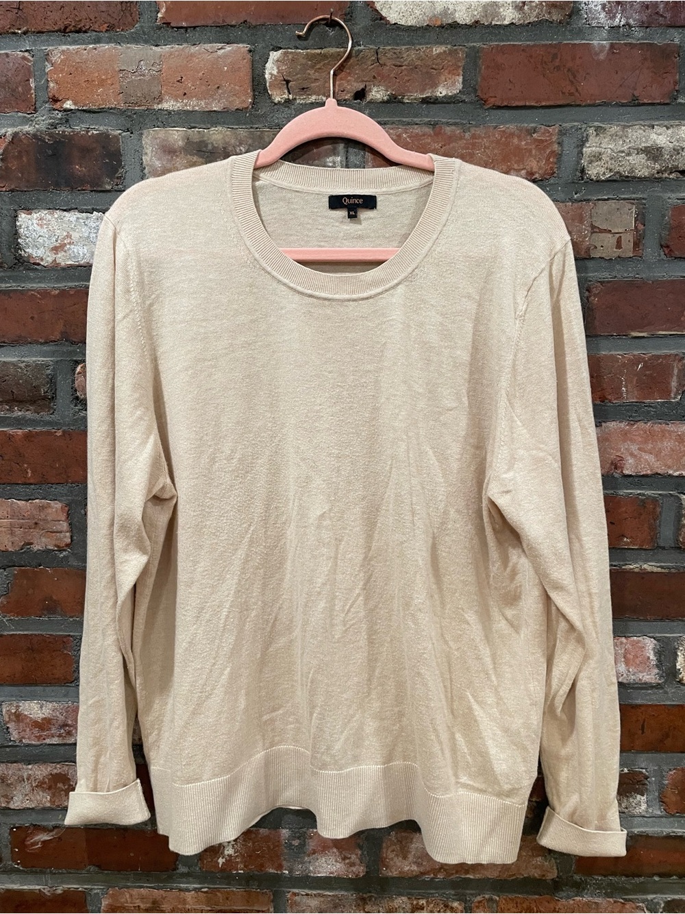 Quince Men's Crewneck Sweater - Cream